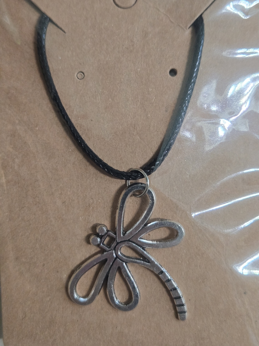 Handmade Silver Dragonfly Necklace